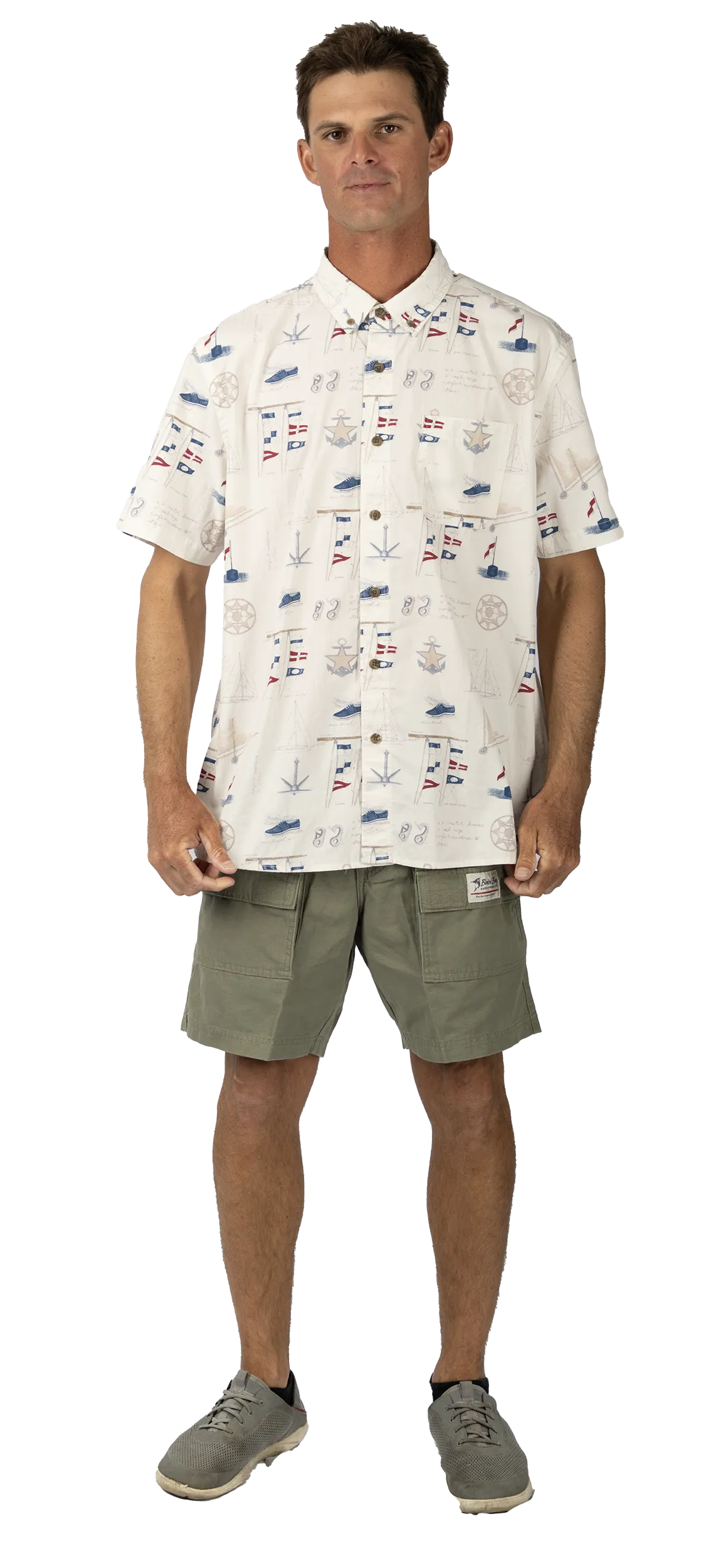 The Weekender Series Short Sleeve Button Up Shirt - Nautique